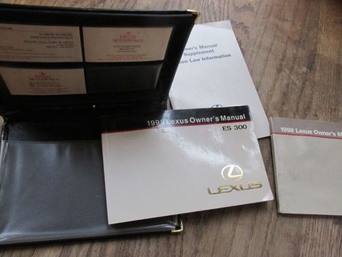 1998 lexus es 300 owners manual set 98 in case