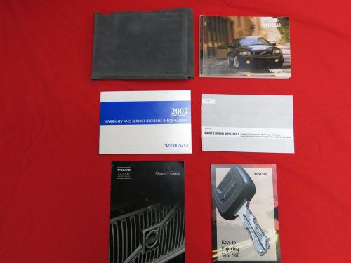 02 2002 volvo s60 owners manual with case