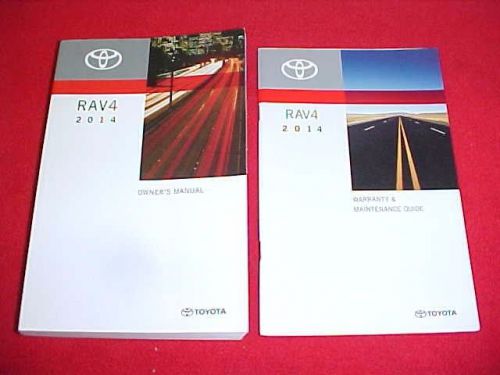 2014 original toyota rav4 owners manual service guide book kit 14 maintenance