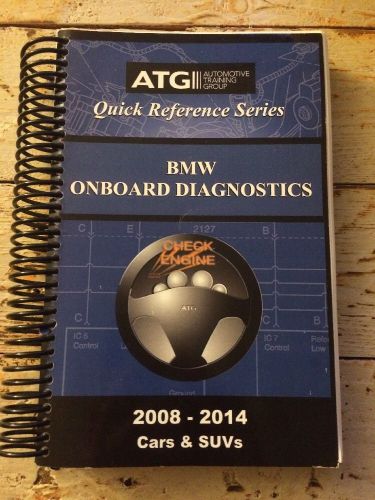 Atg quick reference bmw onboard diagnostics obd 2008-2014 book guide