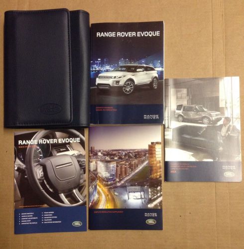 2013 range rover evoque owner&#039;s manual with case