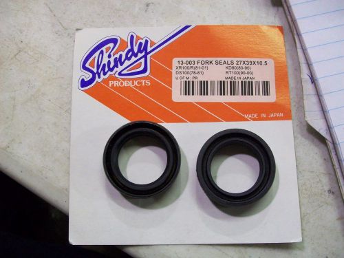 Shindy 13-003 fork seals ds100(78-81),xr100(81-01),kd80(80-90),rt100(80-00) 2pcs