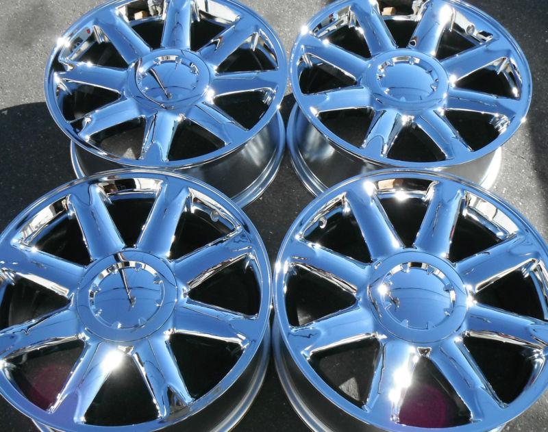 20" yukon denali sierra new chrome wheels rims set 4 purchase tahoe siloverado 4