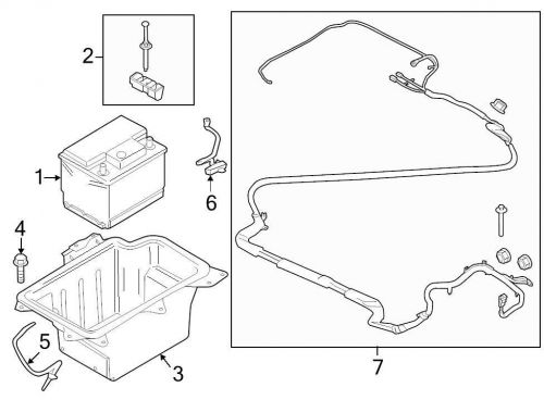 Ford oem drive motor battery pack tray fv6z10732c image 3