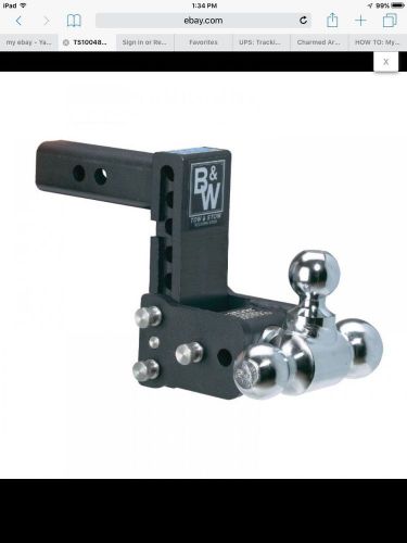 B&amp;w tow and stow ts10048b model 8 adjustable folding tri / 3 ball reveiver hitch