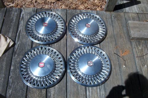 Set of 4 oe 14 inch wheelcovers, 1978-80 chevy malibu, web type, # 3095-a