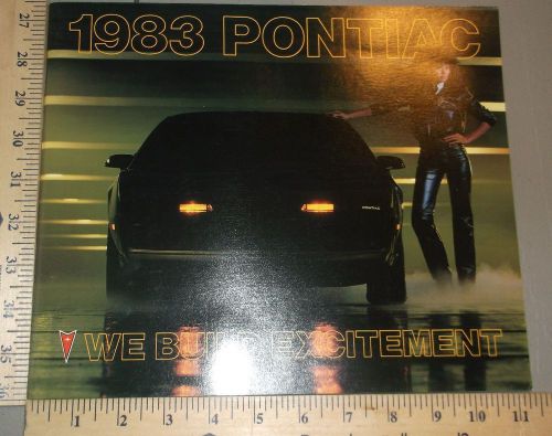 1983 pontiac brochure firebird trans am grand prix full line deluxe