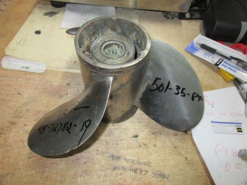 Mercury propeller stainless 12 3/4 x 19 48-72782-19 15 splines