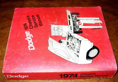 1974 74 dodge service manual charger dart challenger coronet shop book original