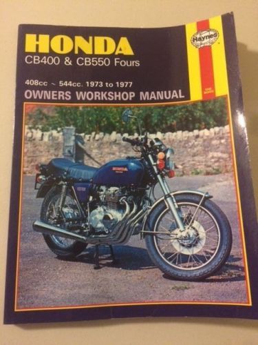 Honda cb400 &amp; cb550 fours owners workshop manual 1973-1977