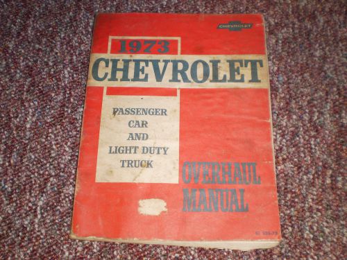 1973 factory gm chevrolet car &amp; truck repair service complete overhaul manual