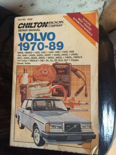 Volvo 1970-89 chilton repair manual part no. 7040 chilton book co.