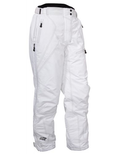 Castle womens white fuel g4 snowmobile pants snow snowcross