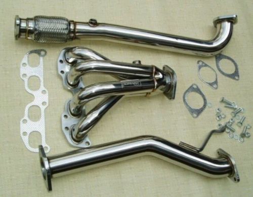 Xs 4-1 header midpipe &amp; test pipe pkg for 2.5l qr25de nissan sentra se-r specv