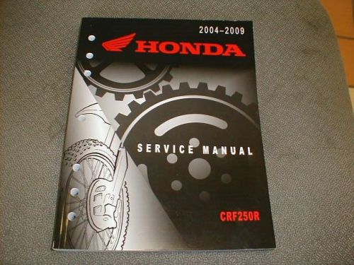 Honda crf250r new oem 2004-2009 offical service manual 61krn05