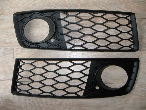 Audi rs4 original mesh bumper grille bumper grill front fog light for a4