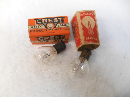 Lot of 2 vintage 40&#039;s 50&#039;s chrysler desoto dodge mopar plymouth 1158 crest bulbs