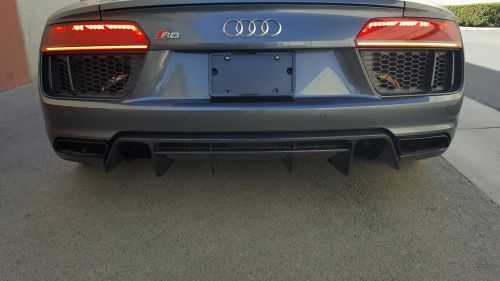 2016-17 audi r8 factory carbon fiber rear diffuser new by german rush