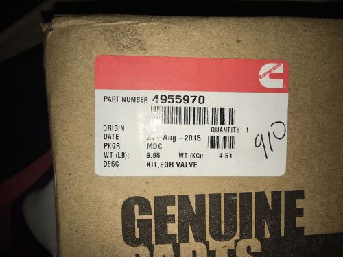 New cummings egr valve