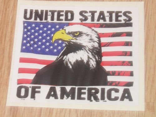 United states of america vinyl decal sticker flag and eagle