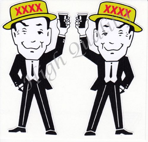 Xxxx  man - decal sticker pair.   x016