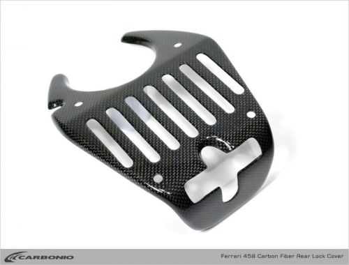 Carbonio ferrari 458 carbon fiber engine bonnet latch cover f458 cf speciale