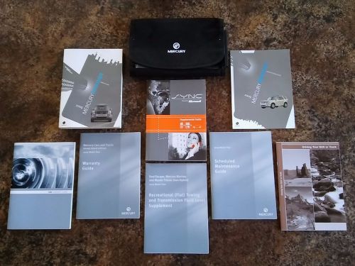 2009 mercury mariner owners manual w/ sync manual &amp; case w/ supplements - #c