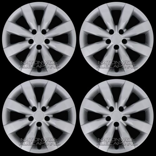 4 new 2009-2016 toyota corolla 16&#034; hub caps full set wheel covers fit steel rims