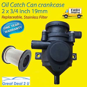 Oil catch can crankcase universal tank patrol hilux 200 navara 4wd 4x4 stainless