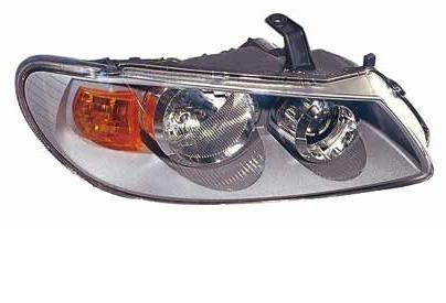 Headlight right grey nissan almera, 4-/5-doors yr. 02-06