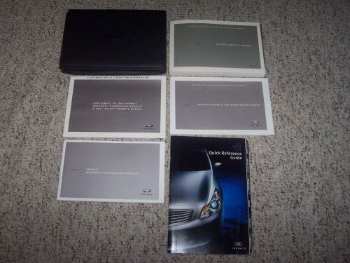 2007 infiniti g35 g 35 4 door sedan factory owner&#039;s owners user manual book set