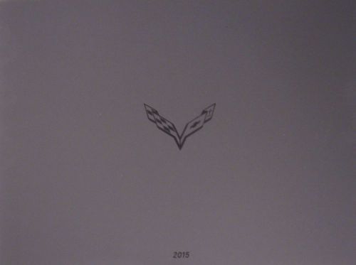 2015 corvette prestige catalog, chevy z06 stingray z51 sales brochure c7 mint