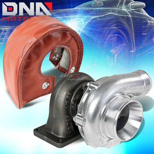 T4 turbo/turbocharger .70 ar 60 trim compressor boost 380 hp +red heat blanket