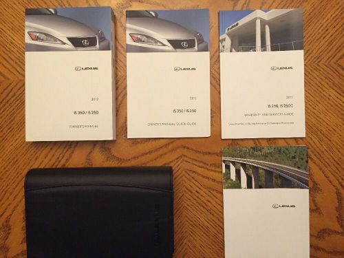 2012 lexus is350/is250 owner&#039;s manuals stock #176