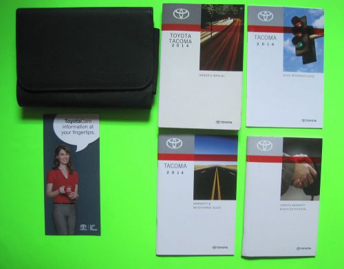 2014 toyota tacoma owner&#039;s manual set &amp; case