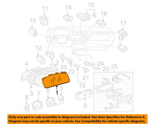 Toyota oem 98-03 sienna cluster switches-cluster lens 8385208010