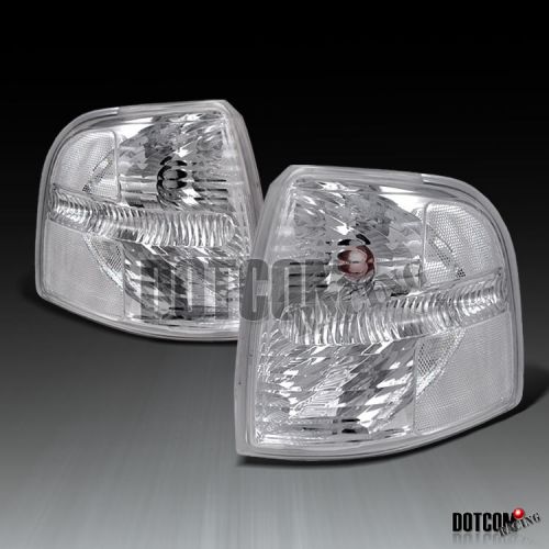 02-05 ford explorer depo clear chrome turn signal corner lights