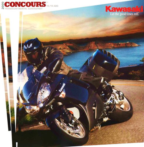 2009 kawasaki concours 14 &amp; 14 abs motorcycle brochure -concours 14 &amp; 14 abs