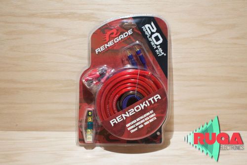 Renegade ren20kit 4 gauge amp kit 1000w amplifier made by rockford fosgate