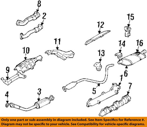 Buick gm oem 94-96 skylark 3.1l-v6 exhaust-converter &amp; pipe seal 22593797