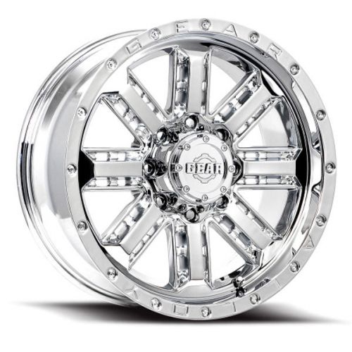 17x9 gear nitro 723c chrome 723c-7900910 offset 10 wheels rims