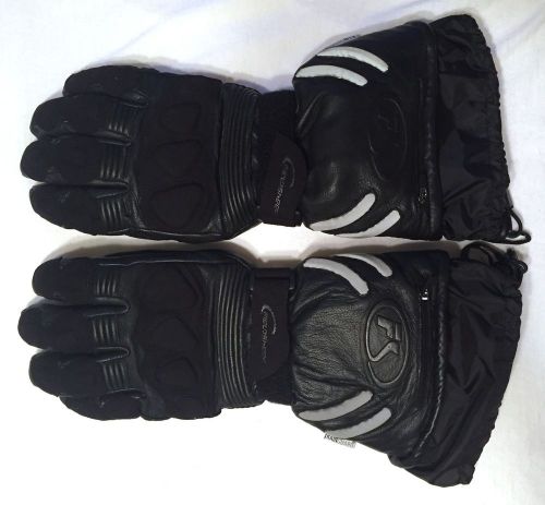 Mens motorcycle gloves fieldsheer goatskin gauntlet cold weather rain large