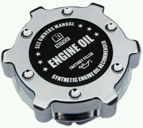 Vms chrome synthetic oil cap for dodge charger challenger hellcat supercharged