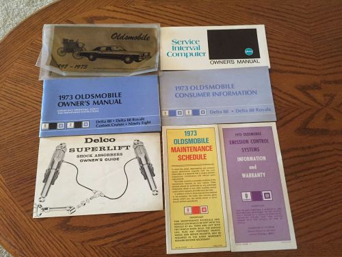 1973 oldsmobile delta 88 cruiser owners manual owner&#039;s guide set