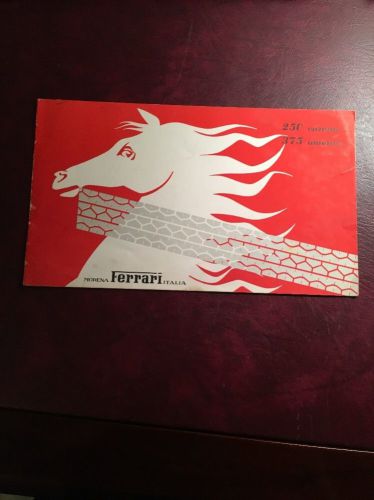 Ferrari brochure 250 europa 375 america merritt p 119