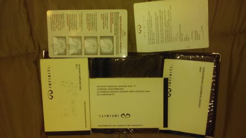 1999 infiniti i30 owners manual with warranty book w/supplement &amp; leather case