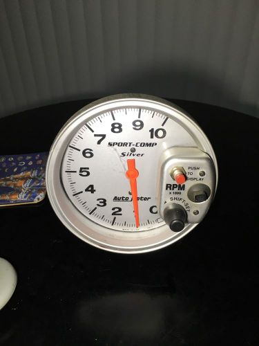 Auto meter tachometer sport-comp silver with shift lite connection