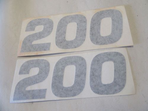 Explorer 200 decal pair (2) 5 5/8&#034; x 2 1/8&#034; black marine boat