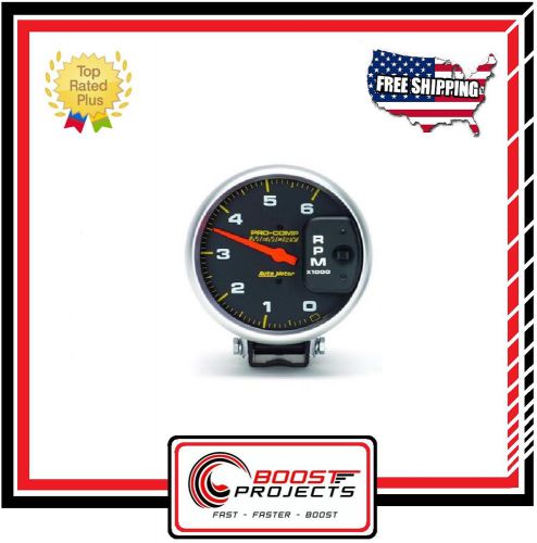 Autometer 0-6,000 rpm diesel pro-comp memory tachometer * 6806 *