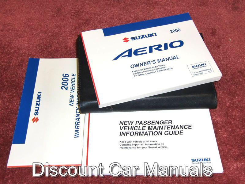 ★★ 2006 suzuki aerio owners manual portfolio 06!! ★★